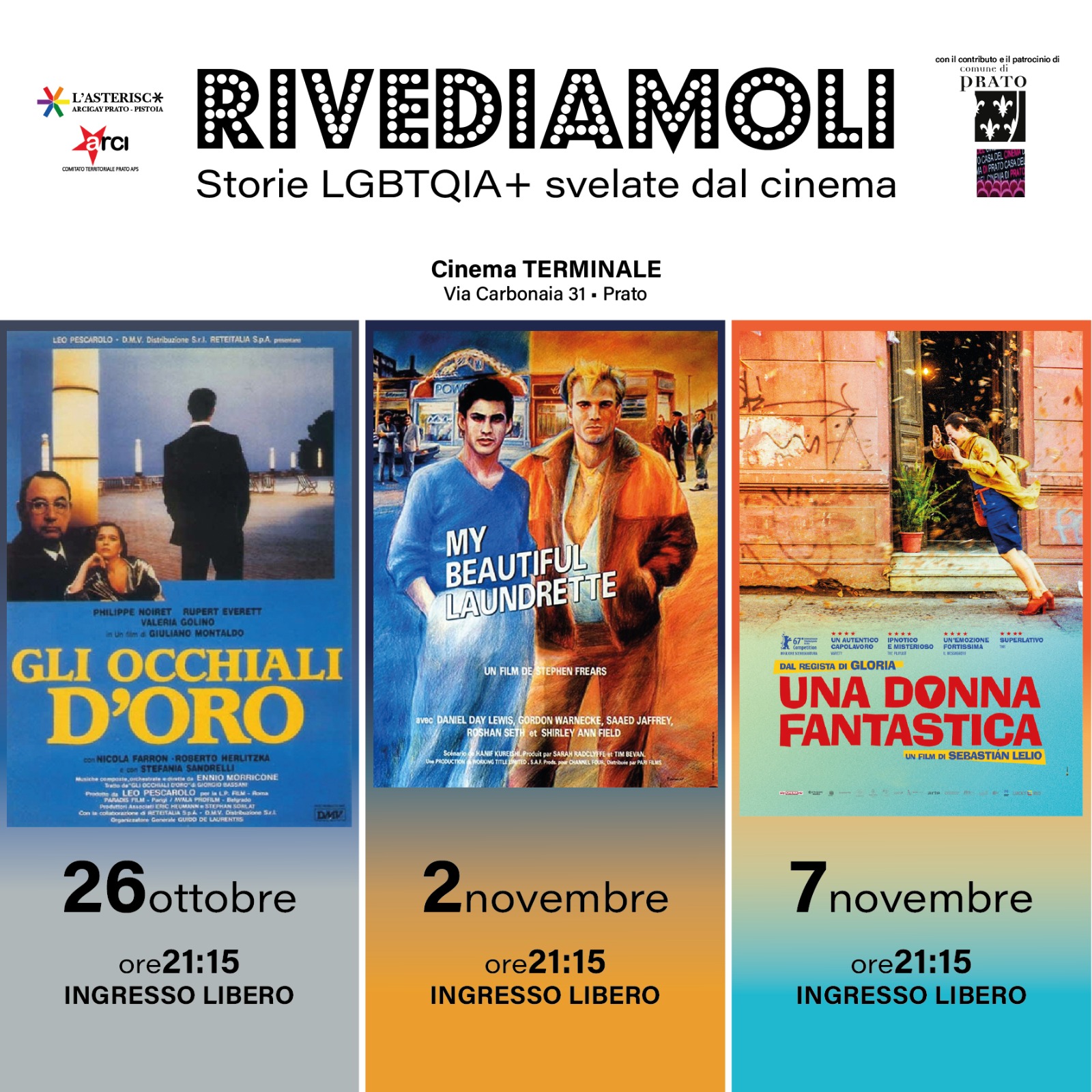 RIVEDIAMOLI. STORIE LGBTQIA+ SVELATE AL CINEMA